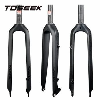 Details about   1-1/8"T800 3K Carbon Fiber Mountain Bike Fork Disc Brake Rigid Fork 26/27.5/29er 